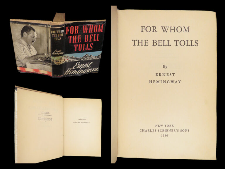 Image of For Whom the Bell Tolls – Ernest Hemingway – 1940 | First Edition, First Printing