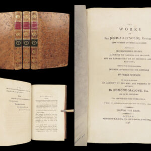 Works of Sir Joshua Reynolds – 1798 | Art of Painting, Journey to Flanders, 3vol