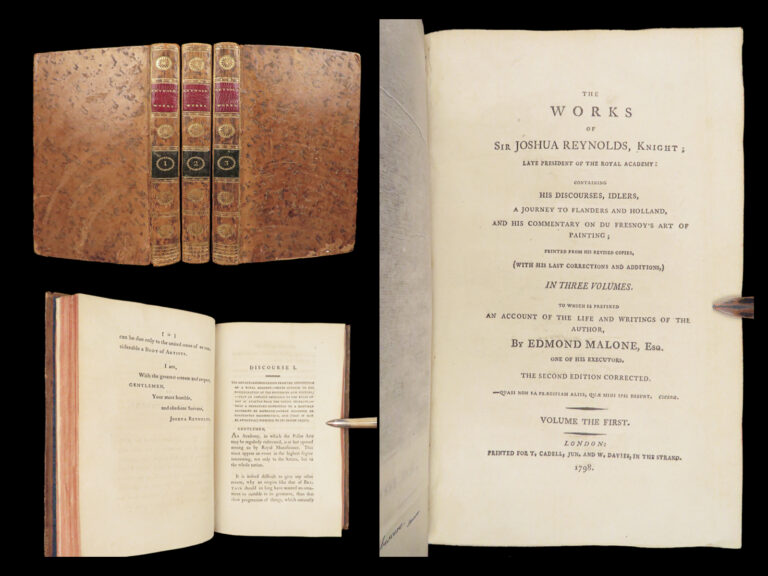 Image of Works of Sir Joshua Reynolds – 1798 | Art of Painting, Journey to Flanders, 3vol