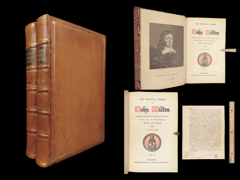 Image of The Poetical Works of John Milton – John Milton – 1851 | Mitford, 2 Volumes