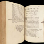 Divi Pavlini Episcopi Nolani Opera – Paulinus of Nola – 1622 | Plantin Press, Latin Poems & Epistles
