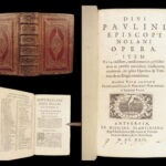 Divi Pavlini Episcopi Nolani Opera – Paulinus of Nola – 1622 | Plantin Press, Latin Poems & Epistles