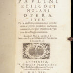 Divi Pavlini Episcopi Nolani Opera – Paulinus of Nola – 1622 | Plantin Press, Latin Poems & Epistles