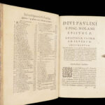 Divi Pavlini Episcopi Nolani Opera – Paulinus of Nola – 1622 | Plantin Press, Latin Poems & Epistles