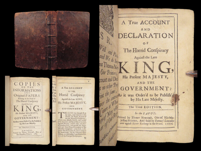 Image of Horrid Conspiracy Against the King Charles II – Thomas Sprat – 1686 | Rye House Plot