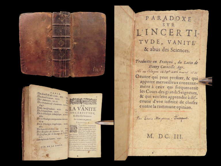 Image of 1603 – Paradoxe sur l’incertitude – Henri Agrippa | Occult Philosophy