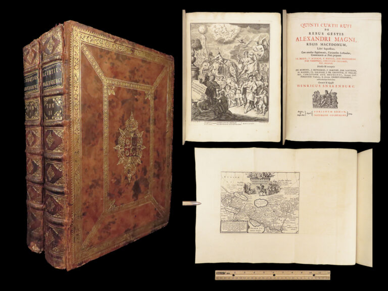Image of De Rebus Gestis Alexandri Magni – Quintus Curtius Rufus – 1724 | 2 vol Latin, Maps