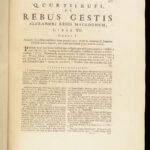 De Rebus Gestis Alexandri Magni – Quintus Curtius Rufus – 1724 | 2 vol Latin, Maps
