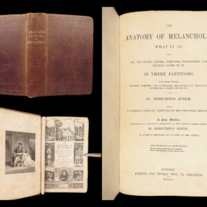 The Anatomy of Melancholy – Robert Burton – 1845 | Tegg Edition