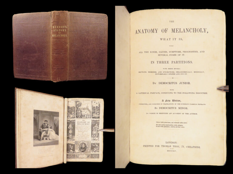 Image of The Anatomy of Melancholy – Robert Burton – 1845 | Tegg Edition