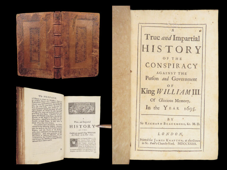 Image of George Barclay Conspiracy Against King William III – Richard Blackmore – 1723 | First Edition