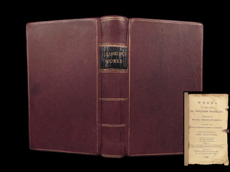 Image of 1794 Works of Benjamin Franklin | Autobiography & Essays | 2nd US ed