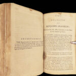 1794 Works of Benjamin Franklin | Autobiography & Essays | 2nd US ed