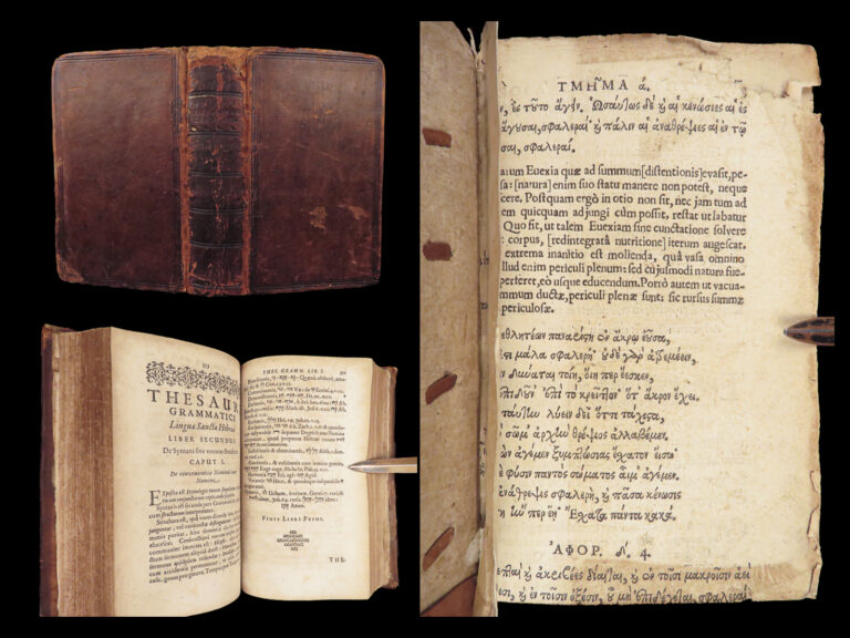Image of Johann Buxtorf – Thesaurus Grammaticus – 1619| Hebrew & Latin Bible Dictionary
