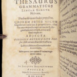 Johann Buxtorf – Thesaurus Grammaticus – 1619| Hebrew & Latin Bible Dictionary