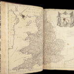 William Camden’s Britannia – 1695 | First edition, 50 Maps & Ancient Coins