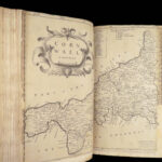 William Camden’s Britannia – 1695 | First edition, 50 Maps & Ancient Coins