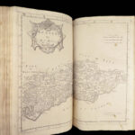 William Camden’s Britannia – 1695 | First edition, 50 Maps & Ancient Coins