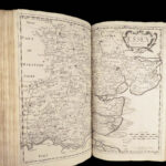 William Camden’s Britannia – 1695 | First edition, 50 Maps & Ancient Coins