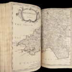 William Camden’s Britannia – 1695 | First edition, 50 Maps & Ancient Coins