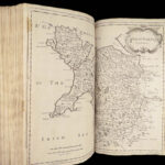 William Camden’s Britannia – 1695 | First edition, 50 Maps & Ancient Coins
