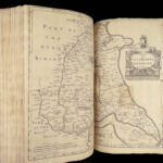 William Camden’s Britannia – 1695 | First edition, 50 Maps & Ancient Coins