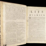 William Camden’s Britannia – 1695 | First edition, 50 Maps & Ancient Coins