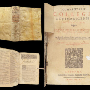 Commentarii Collegii Conimbricensis – Jesuit – 1600 | Aristotle Generation Commentary