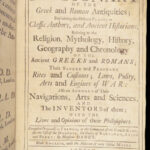 Dictionary of the Greek and Roman Antiquities – Pierre Danet – 1700 | Folding Maps