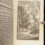 Don Quichotte – Cervantes – 1773 | Illustrated French 6v with New Ending