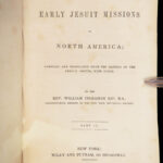 he Early Jesuit Missions in North America – William Ingraham Kip – 1846 | First Edition, Folding Map