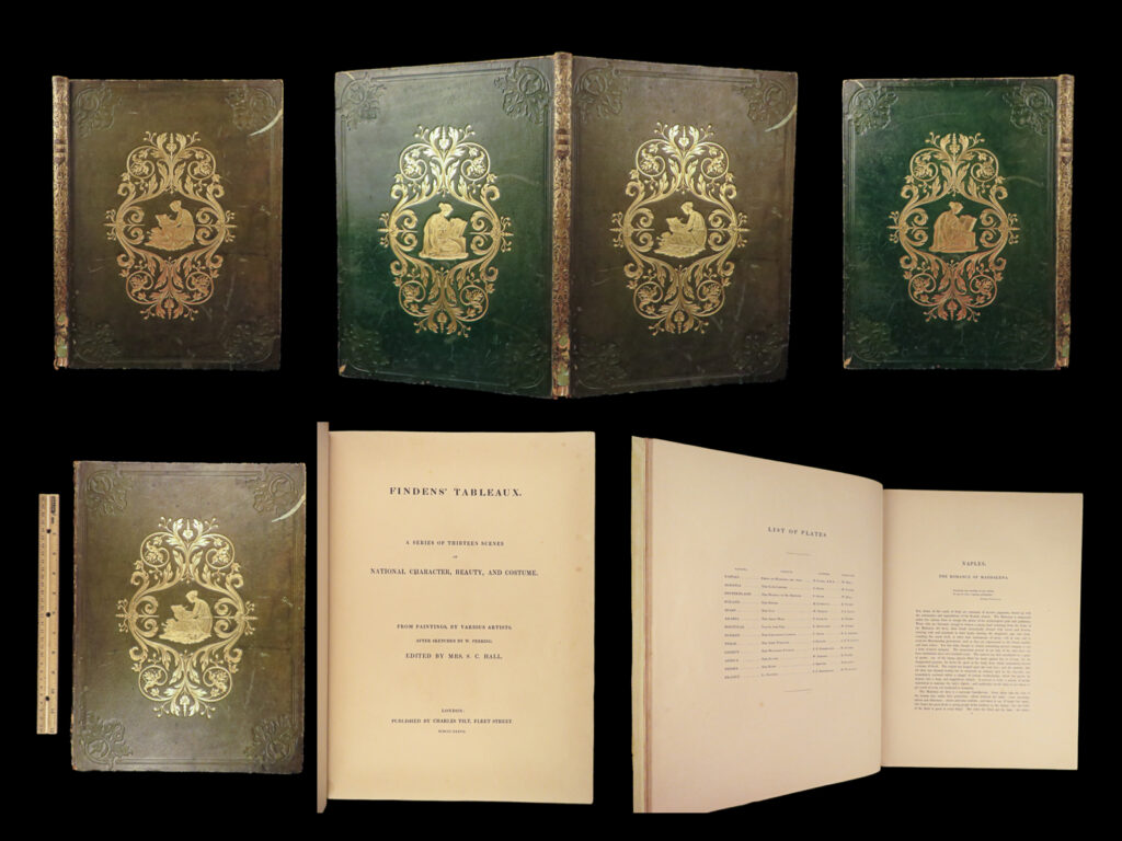 Finden's tableaux – s. C. Hall – 1837 | folio of national costume studies | finden's tableaux by s. C. Hall, issued by charles tilt in london in 1837, is a folio with 13 engraved plates of national costume including europe, africa, and asia.