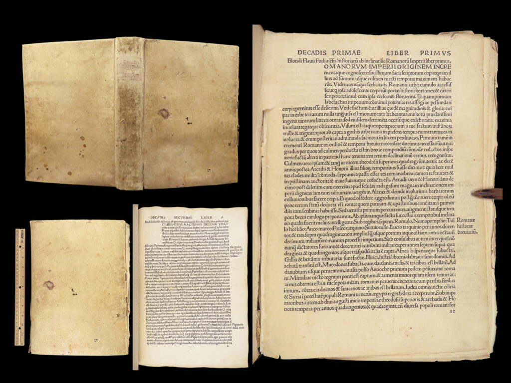Historiarum ab inclinatio romani imperii – flavio biondo – 1483 | first edition incunable | first edition incunable of flavio biondo’s historiarum ab inclinatione romanorum imperii (venice, 1483), covering events from the fall of rome through fifteenth-century italian and mediterranean conflicts.