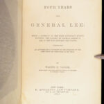 Four Years with General Lee – Walter H. Taylor – 1877 | First Edition Confederate Memoir