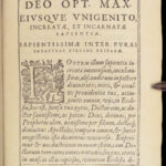 Evangelistarum quaternio – Jean de La Haye – 1607 | First Edition, Gospel Harmony