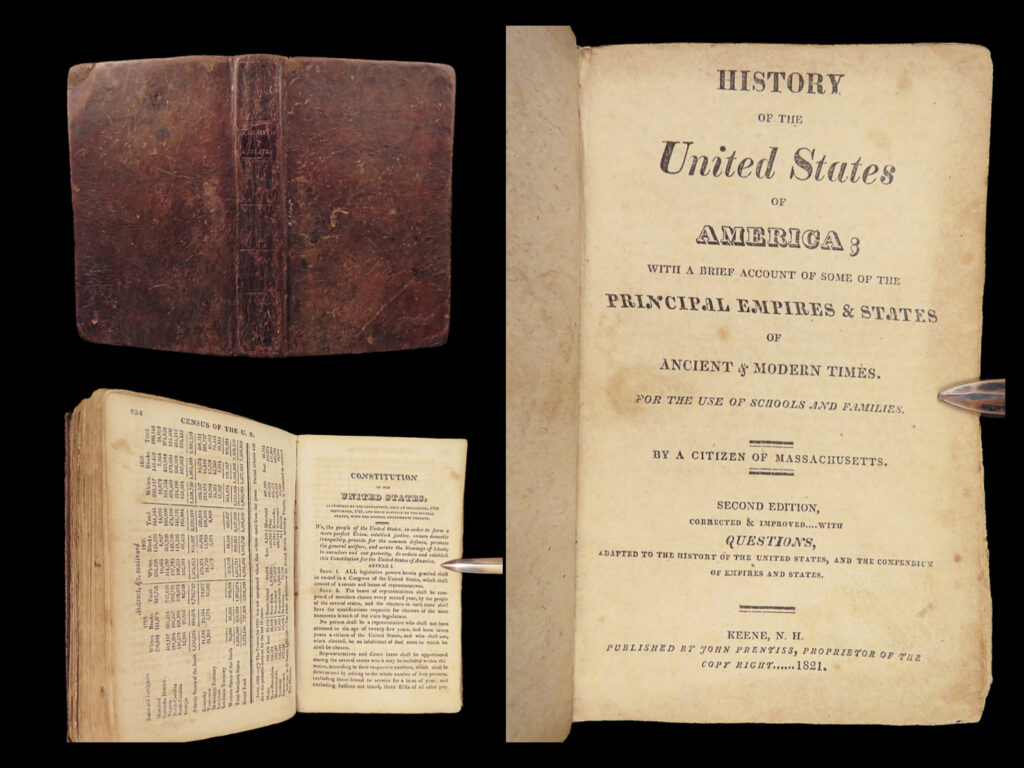 History of the united states – salma hale – 1821 | americana & constitution | salma hale’s 1821 second edition outlines colonial foundations, war periods, and constitutional development across 276 pages, pairing national history with global political background.