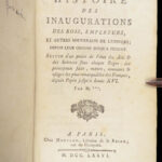 Histoire des inaugurations – Salivet – 1776 | 14 Engraved Plates