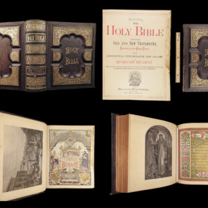 The Holy Bible – 1887 | Enormous Illustrated Victorian Bible