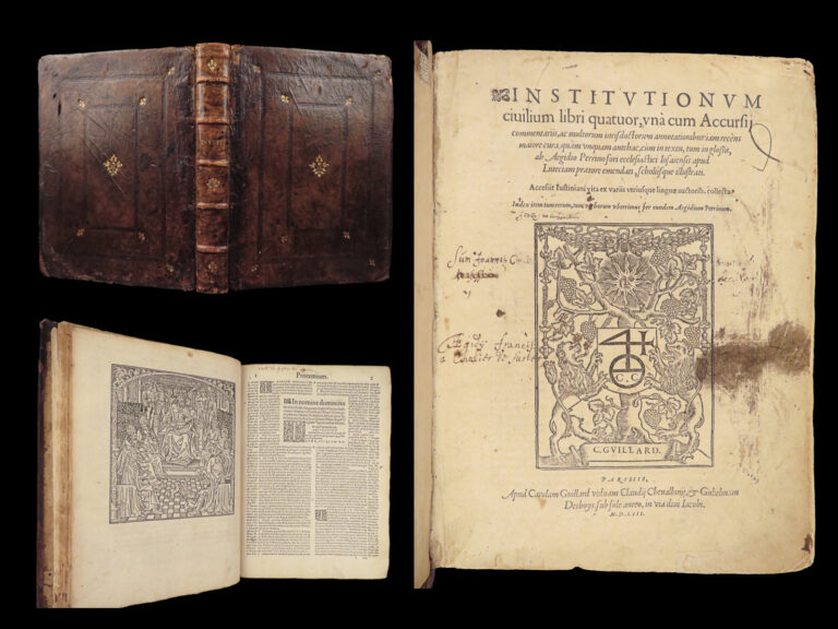Image of Institutionum civilium libri quatuor – Justinian – 1553 | Franciscus Accursius Commentary