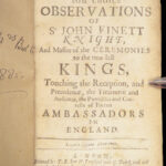 Finetti Philoxenis – John Finet – 1656 | First Edition | English Court Protocol