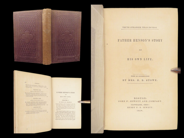 Image of Josiah Henson’s Story of His Own Life – 1858 | Slave Narrative | Uncle Tom’s Inspiration