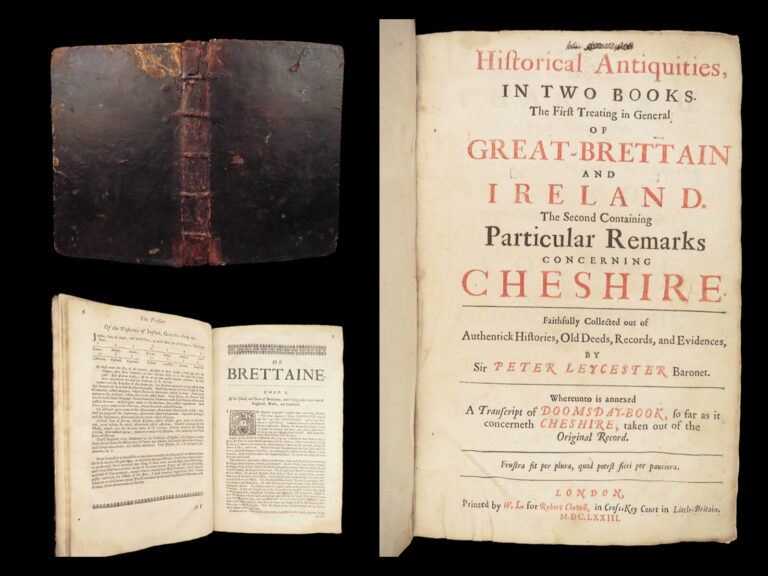 Image of Historical Antiquities – Peter Leycester – 1673 | First Edition, History Cheshire
