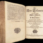 Biblia – Holy Bible – 1734 | Martin Luther, Enormous German Basel Folio