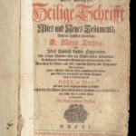 Biblia – Holy Bible – 1734 | Martin Luther, Enormous German Basel Folio