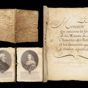 Memoire Genealogie de Bellievre – ca.1655 | Handwritten French Manuscript