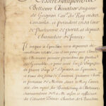 Memoire Genealogie de Bellievre – ca.1655 | Handwritten French Manuscript