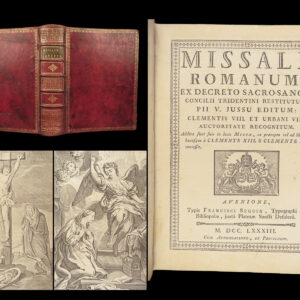 Missale Romanum – Catholic Church – 1783 | Moroccan Leather, Full-Page Chant
