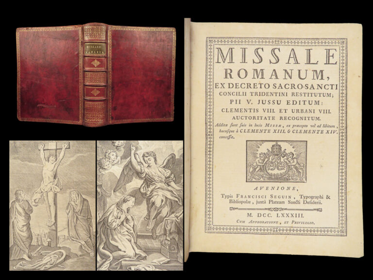 Image of Missale Romanum – Catholic Church – 1783 | Moroccan Leather, Full-Page Chant