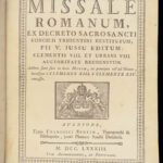 Missale Romanum – Catholic Church – 1783 | Moroccan Leather, Full-Page Chant