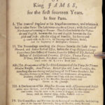 The Narrative History of King James – Michael Sparke – 1651 | First Edition, Francis Bacon